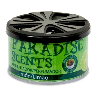 Paradise Scents Perfumador Lata Limon Paradise Cs6 PER80003 Bloques Orgánicos Hasta 60 Días Duración Aroma Limón