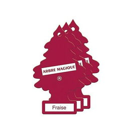 Ambientador para Coche Arbre Magique Pino Fresa (3 uds)