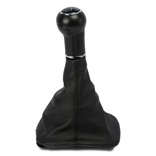 VW Golf IV-V 98-2006 POM40102 Pomo con Fuelle Palanca de Cambio 23 mm 5-6 Velocidades Recambio Simil Piel