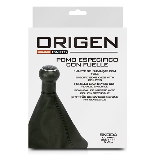 Abc Pomo Skoda Octavia 2004-2011 5/6 Velocidades con Fuelle de Símil Piel Abc Pomo Skoda Octavia 2004-2011 5/6 Velocidades con Fuelle de Símil Piel