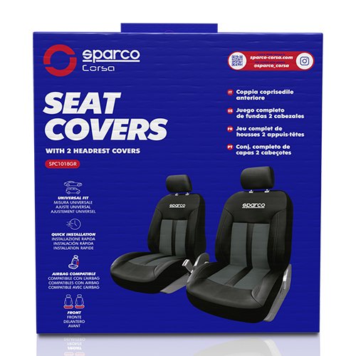 Abc Fundas Delanteras S-Line Gris Sparco CS4 Abc Fundas Delanteras S-Line Gris Sparco CS4