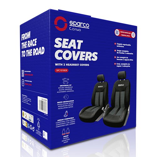 Abc Fundas Delanteras S-Line Gris Sparco CS4 Abc Fundas Delanteras S-Line Gris Sparco CS4