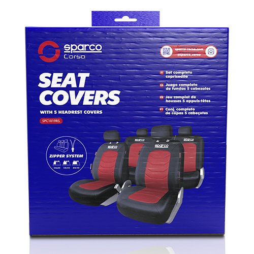 Abc Juego de fundas S-Line Rojo SPARCO CS6 Abc Juego de fundas S-Line Rojo SPARCO CS6