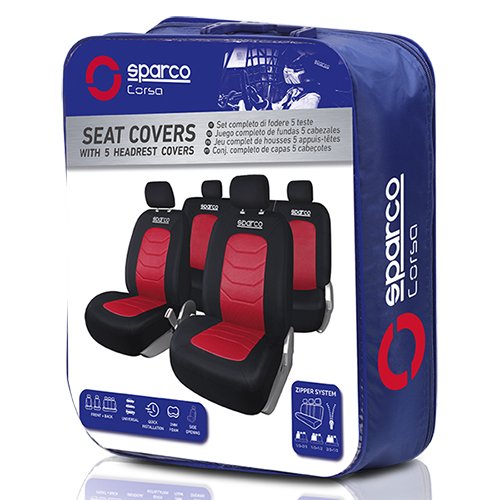 Abc Juego de fundas S-Line Rojo SPARCO CS6 Abc Juego de fundas S-Line Rojo SPARCO CS6