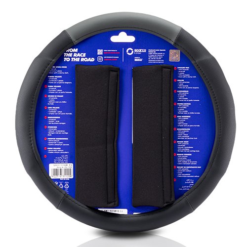 Abc Funda de Volante y Almohadillas Sparco Negro/Gris CS10 Abc Funda de Volante y Almohadillas Sparco Negro/Gris CS10