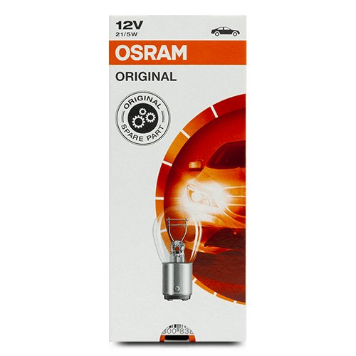 Osram 7240 BA15D 12V 21/5W Bombilla 10 Unidades