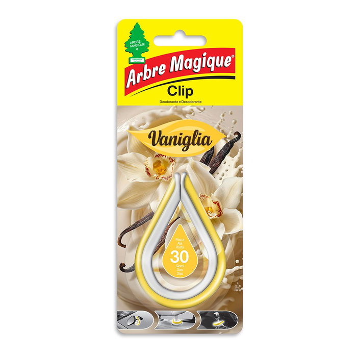 Arbre Magique Ambientador de Coche Modelo Clip Aroma Vainilla Arbre Magique Ambientador de Coche Modelo Clip Aroma Vainilla