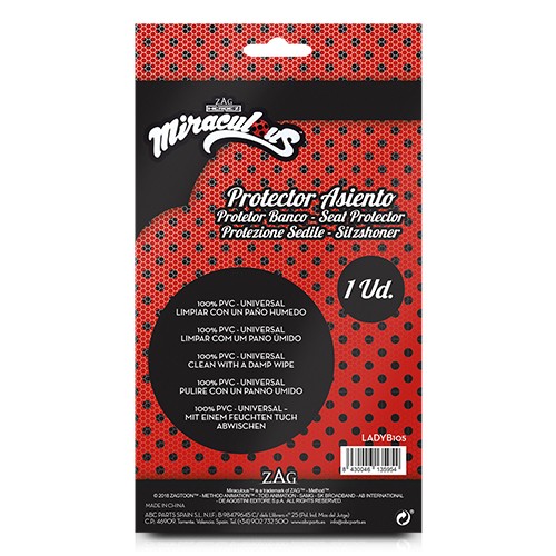 Abc Protector Asiento Ladybug Cs6 Stock Last LADYB105 - Protector de Asiento de Coche con Diseño Ladybug, Resistente y Fácil de Limpiar