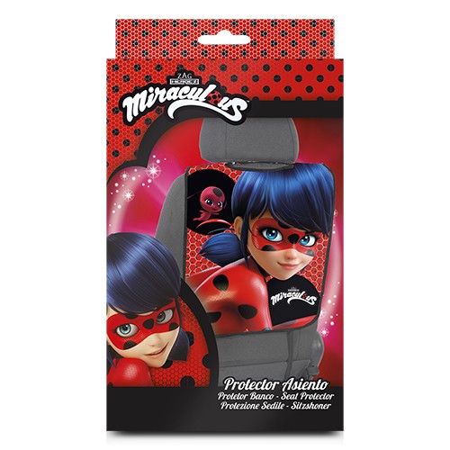 Abc Protector Asiento Ladybug Cs6 Stock Last LADYB105 - Protector de Asiento de Coche con Diseño Ladybug, Resistente y Fácil de Limpiar