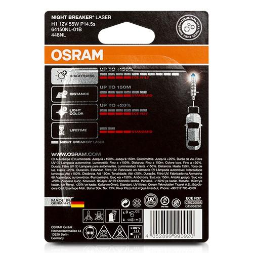 OS64150NL-01B Faro Láser 55W 12V Alta Potencia, 150% de Rendimiento, Próxima Generación para Vehículo