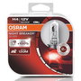 Osram Night Breaker Silver H4 Bombillas Halógenas Duo Box Alta Potencia Luz Blanca OS64193NBS-HCB para Mejor Visibilidad Nocturna