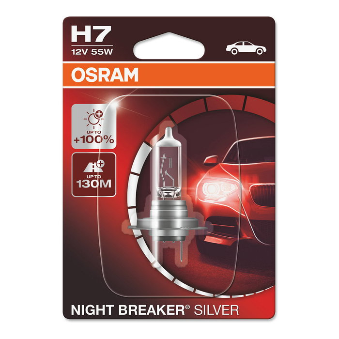OSRAM 64210NBS NIGHT BREAKER SILVER H7 Folding Box