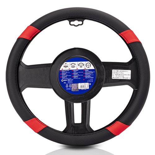 Sparco Funda de Volante C1113 Negro/Rojo