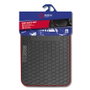 Abc Alfombra F500 Negro/Rojo PVC 3 Piezas CS4