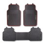 Abc Alfombra F500 Negro/Rojo PVC 3 Piezas CS4