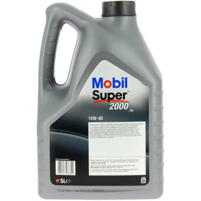 Aceite Lubricante para Motor Mobil SUPER2000 (5L)