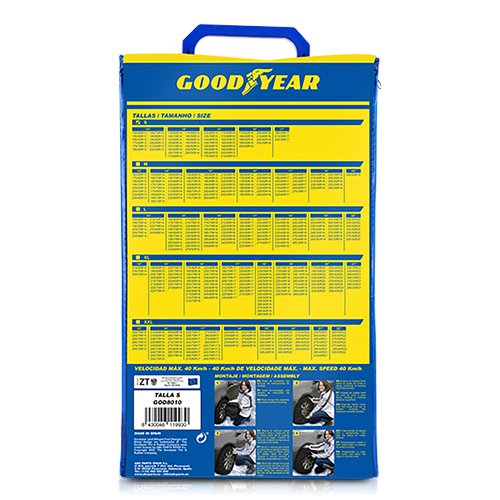 Abc CADENAS ULTRA GRIP TALLA S GOODYEAR CS12 NUEVO CS5