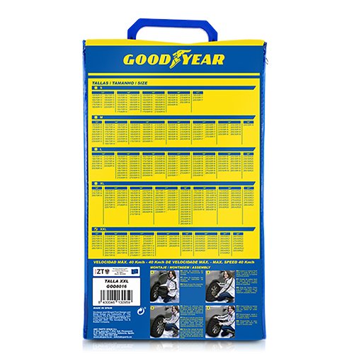Goodyear Cadenas Ultra Grip Talla XXL CS12 CS5 GOD8016 para Neumáticos
