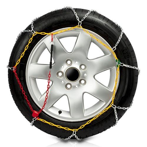 Abc GODKN070 Cadenas de Nieve Metálicas, 9 mm, Talla T70, Tensor Automático, para Neumáticos 13 a 17 Pulgadas, Instalación Rápida