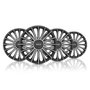 Sparco Tapacubos Torino 15 pulg Negro/Plata CS5