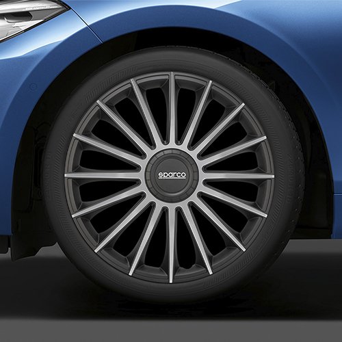 Sparco Tapacubos Torino 15 pulg Negro/Plata CS5 Sparco Tapacubos Torino 15 pulg Negro/Plata CS5