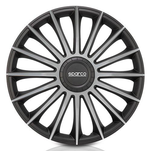 Sparco Tapacubos Torino 15" Negro-Plata Cs5 SPC1593BKSV