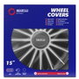 Sparco Tapacubos Torino 15 pulg Negro/Plata CS5