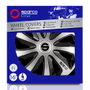 Sparco Tapacubos Sicilia Bicolor 16" Plata-Negro Cs5 SPC1673SVBK 4 Unidades