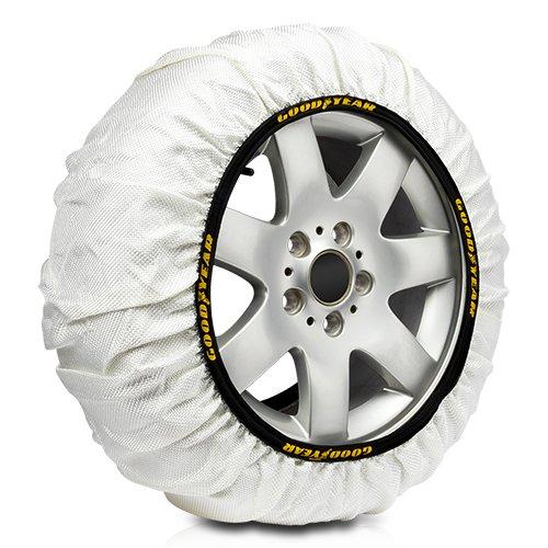 Abc Cadenas Cs10 Cs5 GOD8021 Cadenas de Nieve Textiles Talla XL, Circulan por Carretera sin Nieve, Silenciosas y Fáciles de Instalar