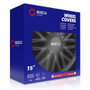 SPC Tapacubos Roma Negro 15" SPC1596BK - Juego de 4 Unidades - ABS de Alto Impacto - Diseño Deportivo - Compatible con Todo Tipo de Vehículos