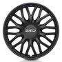 SPC Tapacubos Roma Negro 15" SPC1596BK - Juego de 4 Unidades - ABS de Alto Impacto - Diseño Deportivo - Compatible con Todo Tipo de Vehículos