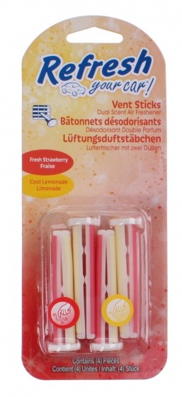 California Scents Vent Sticks Strawberry Cool Lemon California Scents Vent Sticks Strawberry Cool Lemon