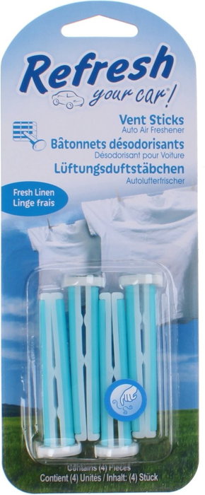California Scents Vent Sticks Ambientador Fresh Linen California Scents Vent Sticks Ambientador Fresh Linen