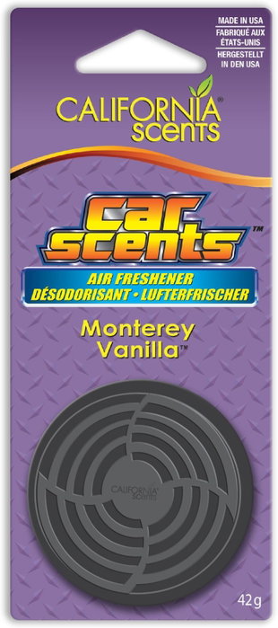 California Scents Monterey Vanilla Lata Colgadora Car Scents California Scents Monterey Vanilla Lata Colgadora Car Scents