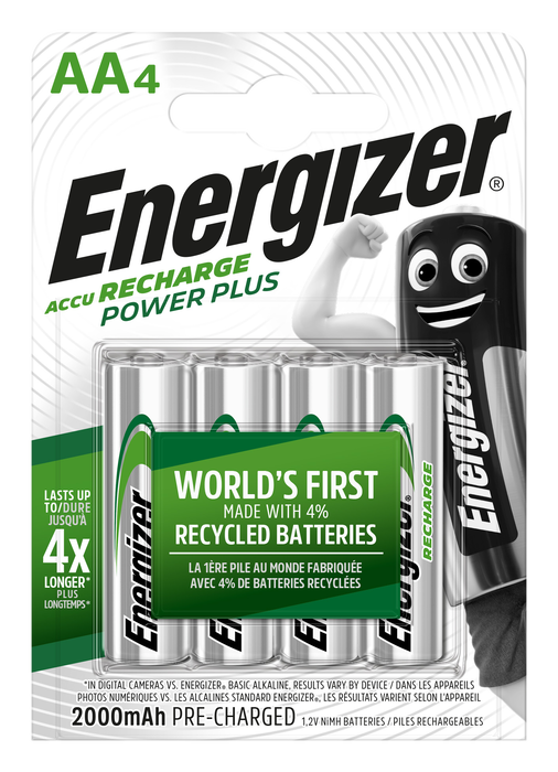 Energizer Power Plus AA 2000 mAh Pack de 4 unidades Energizer Power Plus AA 2000 mAh Pack de 4 unidades