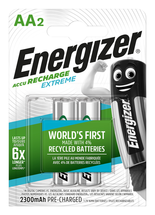 Energizer ENE300624500 Pilas Recargables Extreme 2300 Mah Hr6 Bl2 Energizer ENE300624500 Pilas Recargables Extreme 2300 Mah Hr6 Bl2