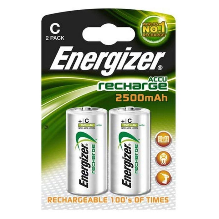 Pilas Recargables Energizer ENGRCC2500 1,2 V C HR14 Pilas Recargables Energizer ENGRCC2500 1,2 V C HR14