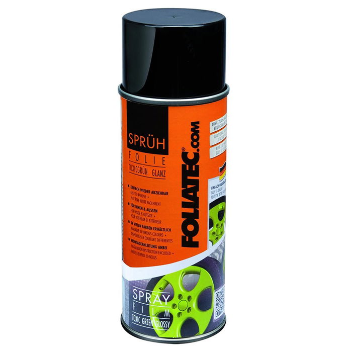 Foliatec FO2026 Goma Líquida en Spray Removible Verde Neón 400 ml Alto Brillo Coche, Moto, Hogar, Jardín y Señalización