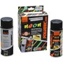 Foliatec FO2024 Goma Líquida Neón Set 2 Piezas, Pintura Rojo 400ml + Base Coat 400ml para Tuning y Acabado Removible