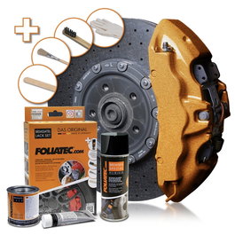 Foliatec Kit Pintura para Pinzas de Freno Vintage Cobre Metálico 3 Componentes