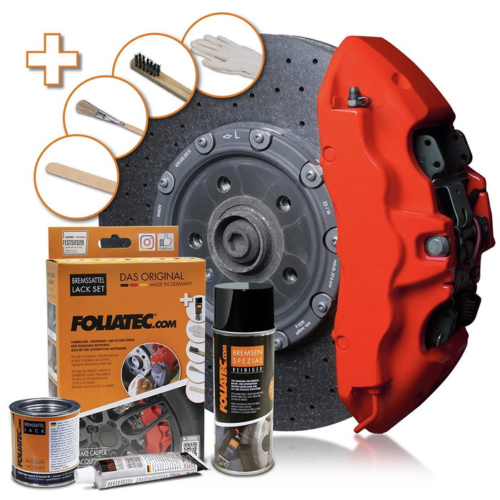Foliatec Kit Pintura para Pinzas de Freno Racing Rojo Mate 3 Componentes Foliatec Kit Pintura para Pinzas de Freno Racing Rojo Mate 3 Componentes