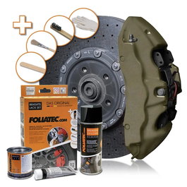 Foliatec Kit Pintura para Pinzas de Freno Combat Verde Mate