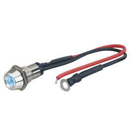 Foliatec FO33142 Luz LED de Control, Azul Hielo Cromado, 1 Unidad, Diámetro 10 mm, 12V Universal