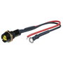 Foliatec Luz LED Control Negro Amarillo 1 pieza Ø 10 mm
