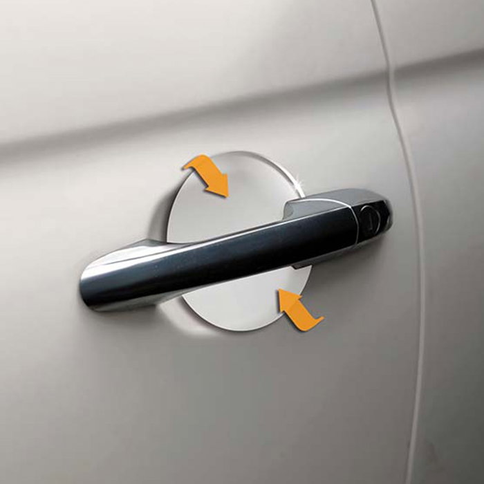 Foliatec FO34120 Láminas de Protección de Pintura Transparentes para Manijas de Puerta de Coche, 4 Piezas