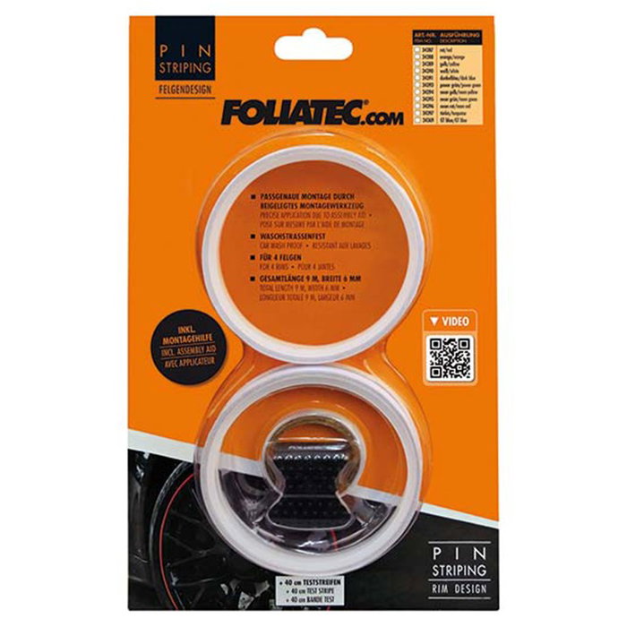 Foliatec Pinstriping para llanta Blanco 8,6 m x 6 mm