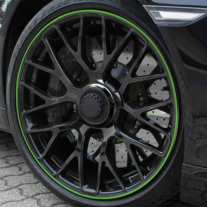 Foliatec FO34393 Cinta Pinstriping para Llantas Power-Verde 8.6m x 6mm - PVC Resistente para Personalizar Carrocería