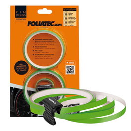 Foliatec FO34393 Cinta Pinstriping para Llantas Power-Verde 8.6m x 6mm - PVC Resistente para Personalizar Carrocería