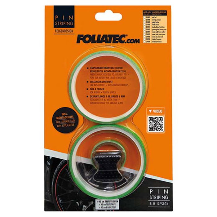 Foliatec Pinstriping para Llanta Power-Verde 8,6 m x 6 mm