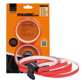 Foliatec Pinstriping para Llanta Neón Rojo 6 mm 8,6 m